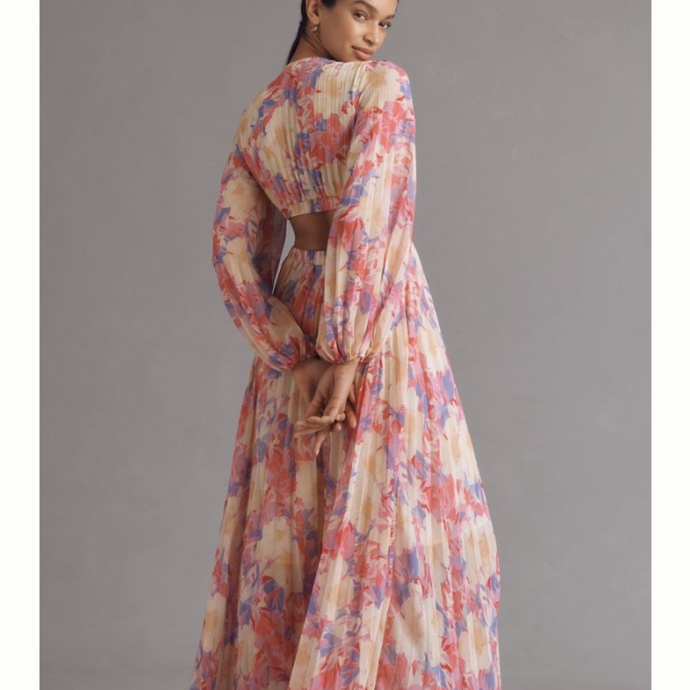 Astr The Label - Anthropologie Floral Long Sleeve Maxi Dress